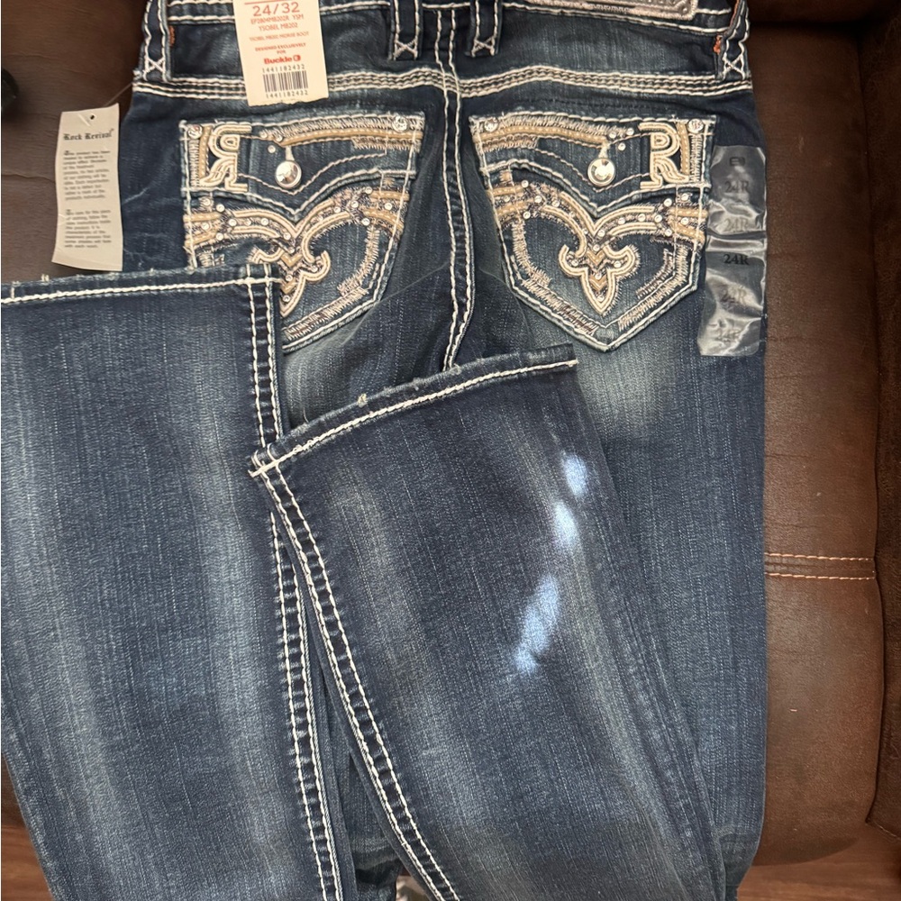 Rock Revival Women's Dark Blue Boot Cut Jeans